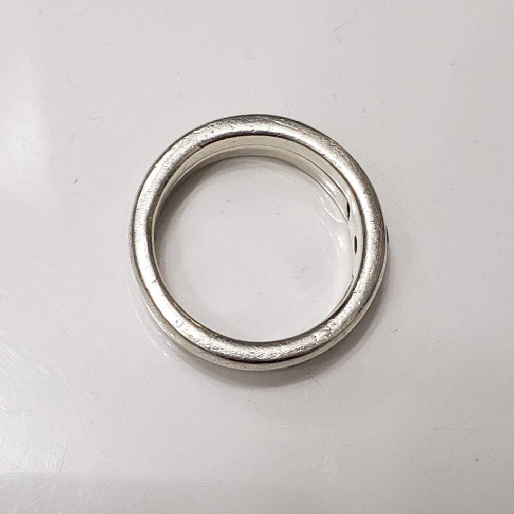 Sterling Silver .925 Double Ring - Picture 5 of 8